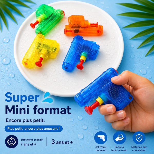 Lot de 4 Mini Pistolets à Eau