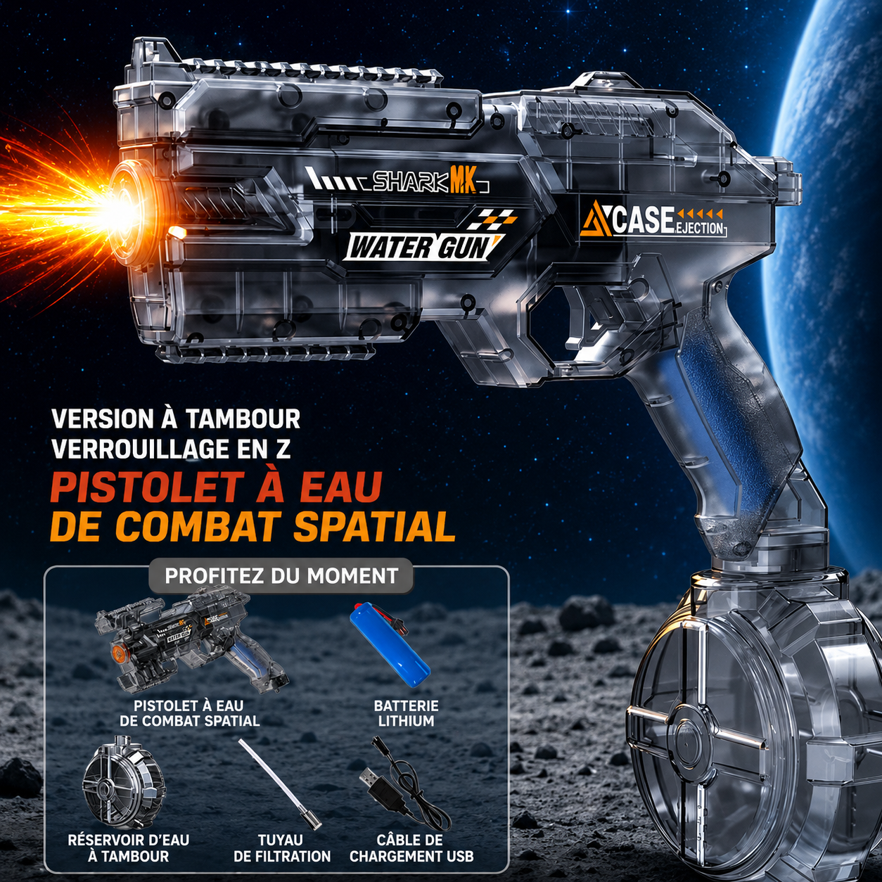 Pistolet à Eau Combat Spatial