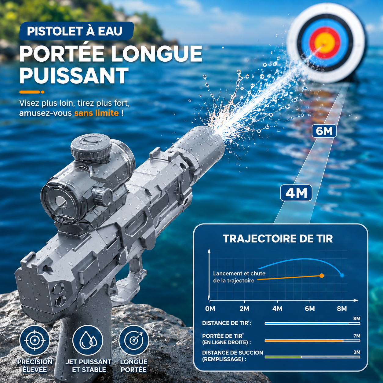 Pistolet à Eau Électrique Aurora